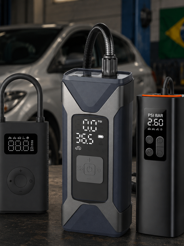 Compressor de ar portátil: os 3 melhores infladores de pneus